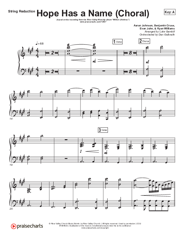 Hope Has A Name (Choral Anthem SATB) Synth Strings (River Valley Worship / Arr. Luke Gambill)