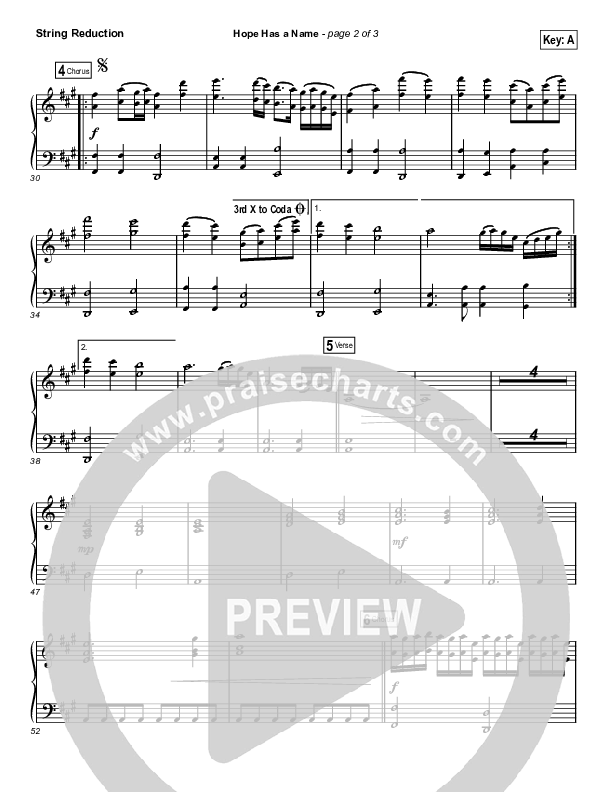 Hope Has A Name (Choral Anthem SATB) String Reduction (River Valley Worship / Arr. Luke Gambill)