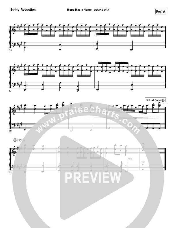 Hope Has A Name (Choral Anthem SATB) String Reduction (River Valley Worship / Arr. Luke Gambill)