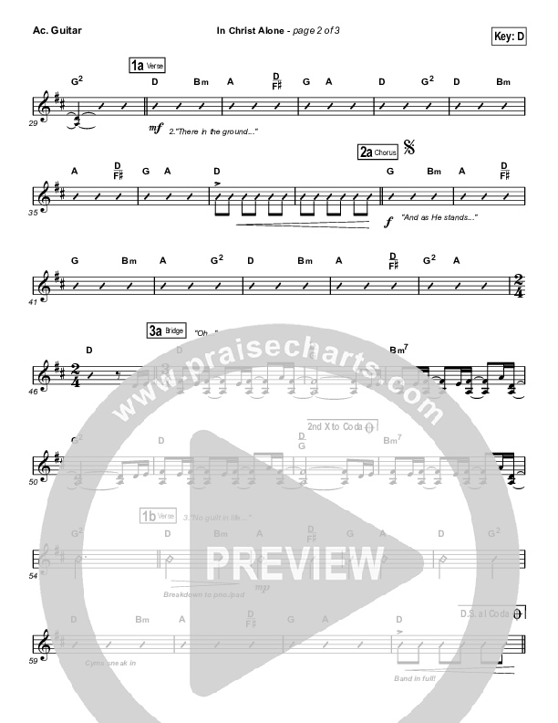 In Christ Alone (Choral Anthem SATB) Acoustic Guitar (Kristian Stanfill / Passion / Arr. Luke Gambill)