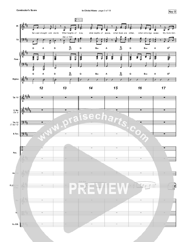 In Christ Alone (Choral Anthem SATB) Conductor's Score (Kristian Stanfill / Passion / Arr. Luke Gambill)