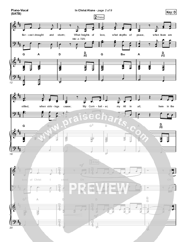 In Christ Alone (Choral Anthem SATB) Piano/Vocal (SATB) (Kristian Stanfill / Passion / Arr. Luke Gambill)