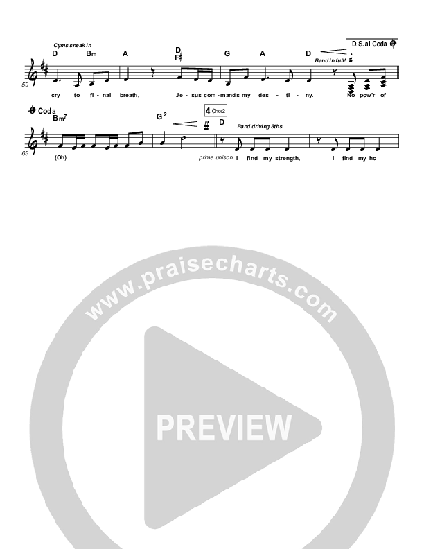 In Christ Alone (Choral Anthem SATB) Lead Sheet (SAT) (Kristian Stanfill / Passion / Arr. Luke Gambill)