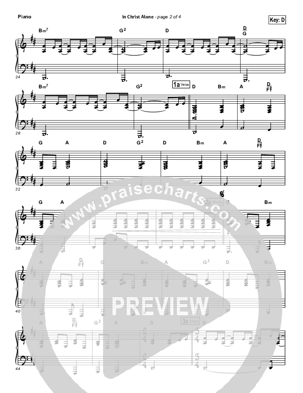 In Christ Alone (Choral Anthem SATB) Piano Sheet (Kristian Stanfill / Passion / Arr. Luke Gambill)