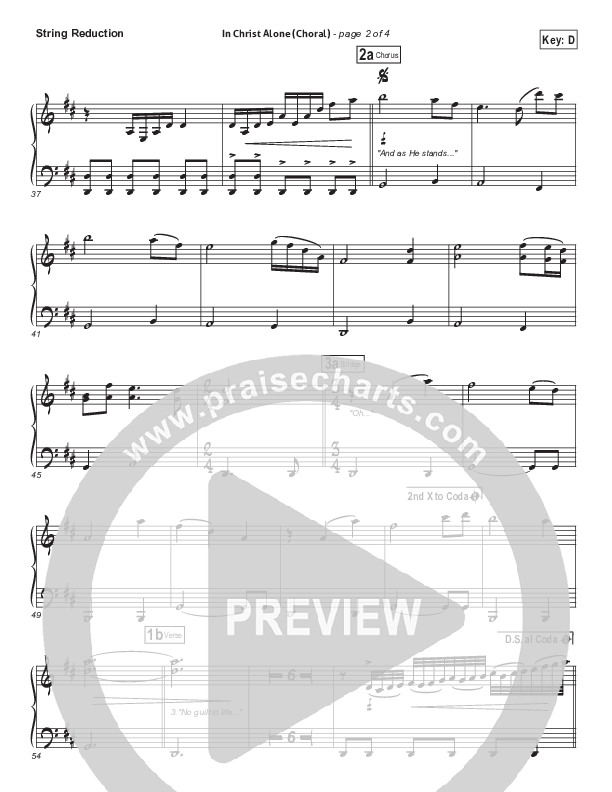 In Christ Alone (Choral Anthem SATB) String Pack (Kristian Stanfill / Passion / Arr. Luke Gambill)