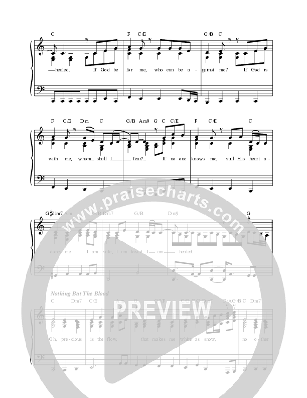 If God (Nothing But The Blood) Choir Sheet (SATB) (Casey J)