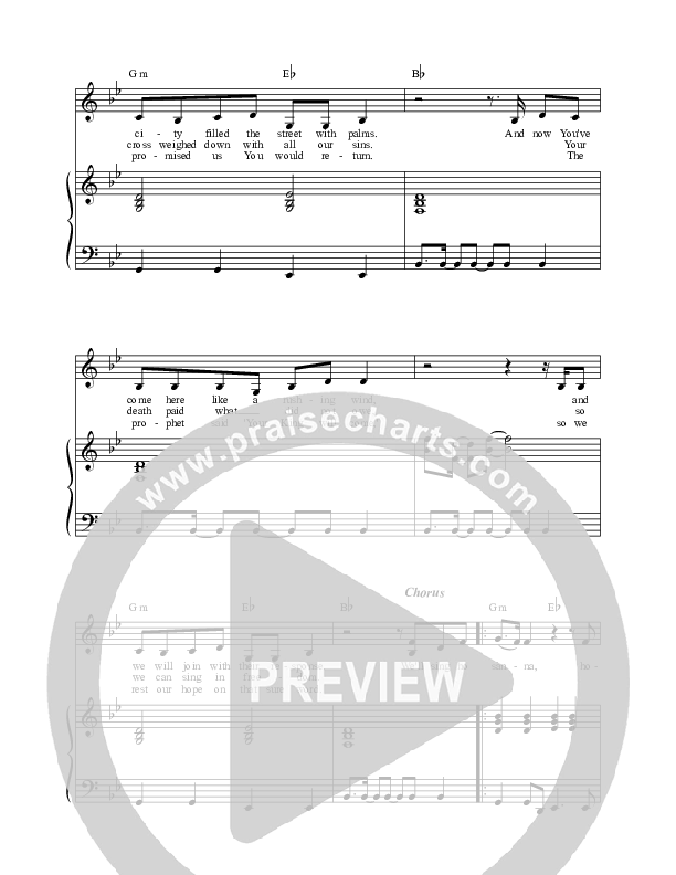 Hosanna Piano/Choir (SATB) (Casey J)