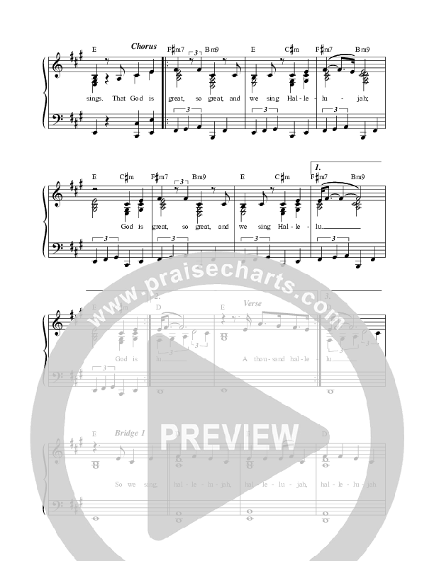 1000 Hallelujahs Choir Sheet (SATB) (Casey J)
