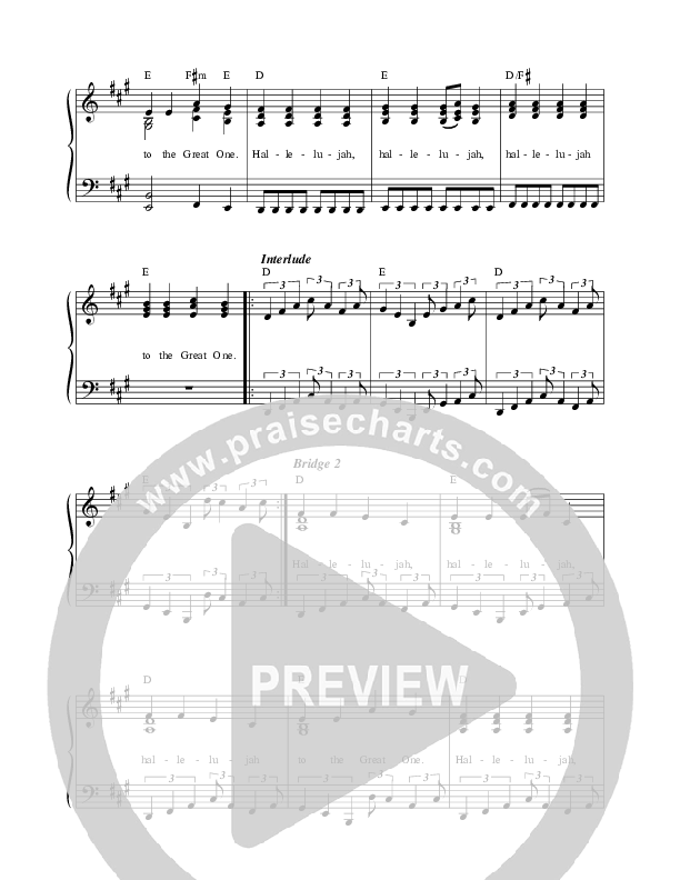 1000 Hallelujahs Choir Sheet (SATB) (Casey J)