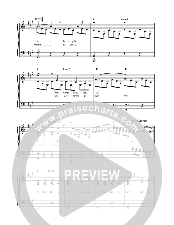 Creation Testifies Choir Sheet (SATB) (Casey J)