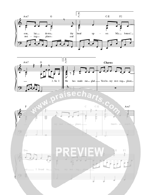 Resting Place Choir Sheet (SATB) (Casey J)