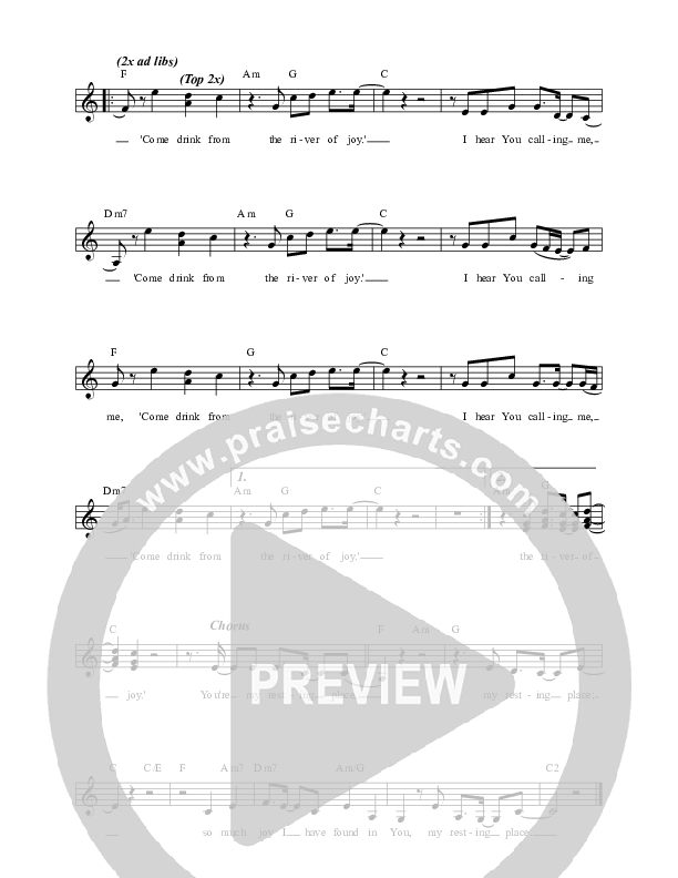 Resting Place Lead Sheet (Casey J)