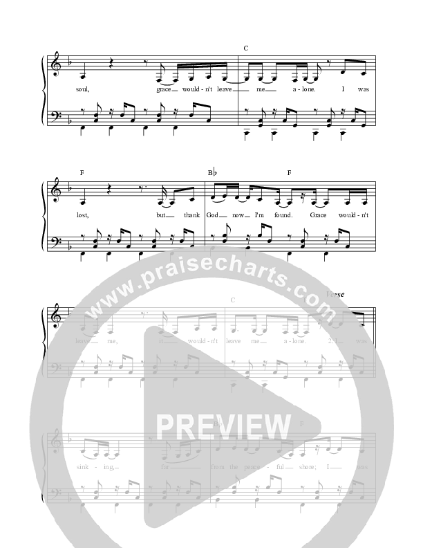 Grace Wouldn't Leave Me Choir Sheet (SATB) (Casey J)