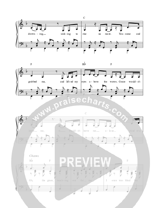 Grace Wouldn't Leave Me Choir Sheet (SATB) (Casey J)