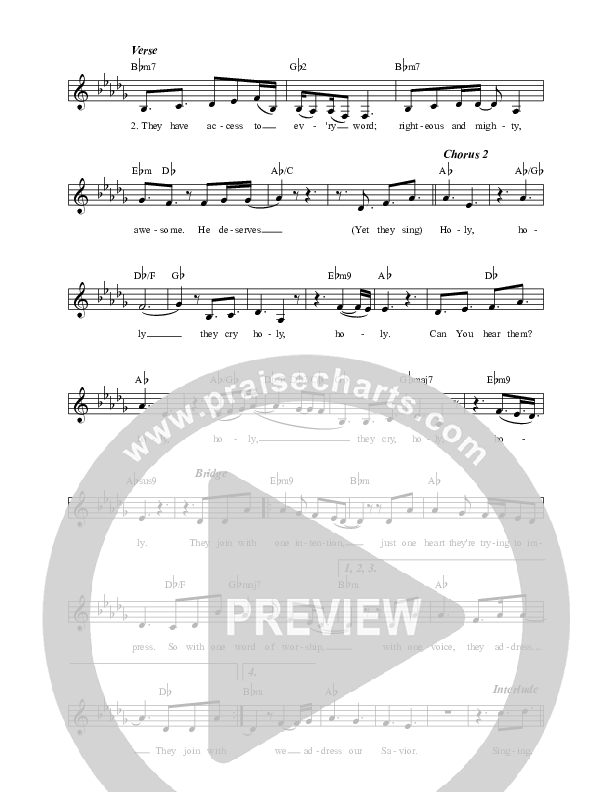 One Word Lead Sheet (Casey J)