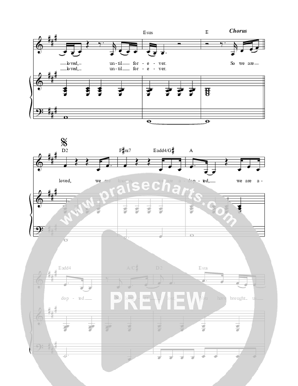 Adopted Piano/Choir (SATB) (Casey J)