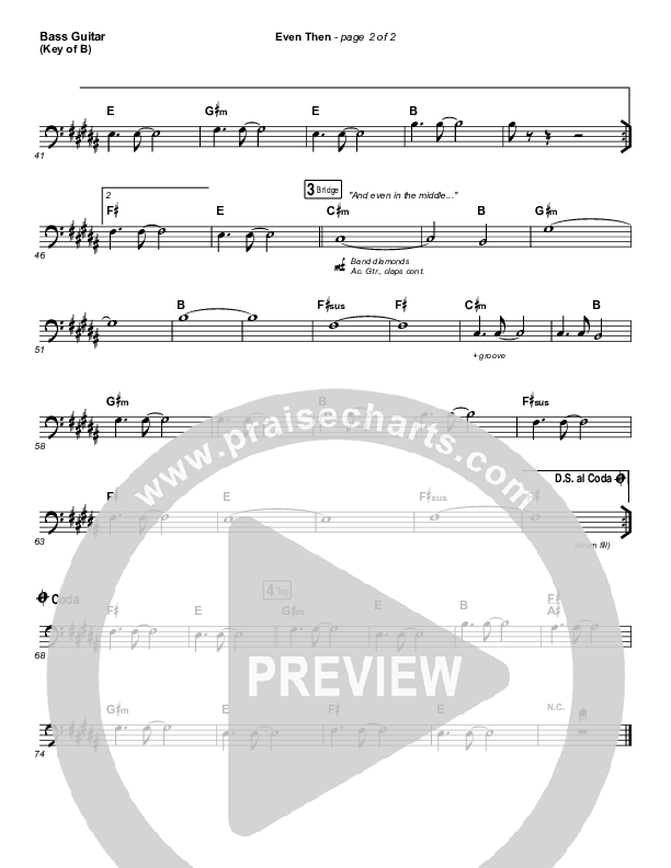 Even Then Bass Guitar (Micah Tyler)