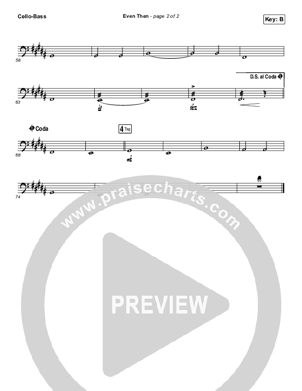 Even Then Cello/Bass (Micah Tyler)