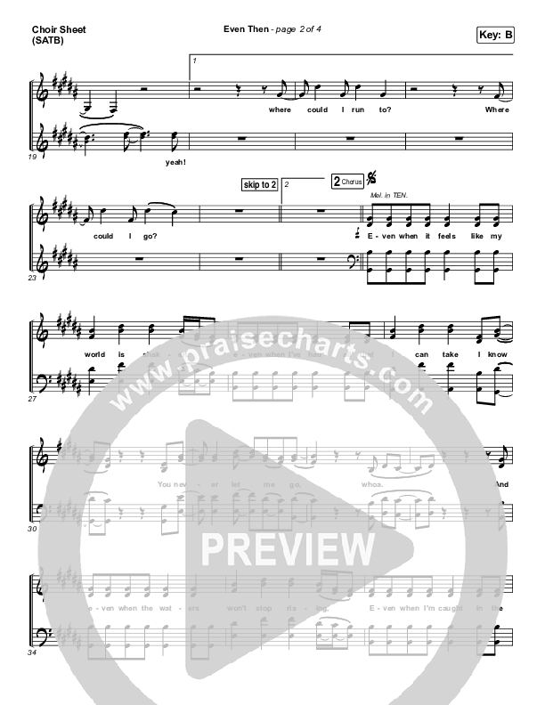 Even Then Choir Vocals (SATB) (Micah Tyler)