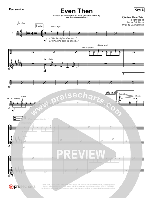 Even Then Percussion (Micah Tyler)