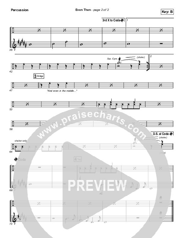 Even Then Percussion (Micah Tyler)