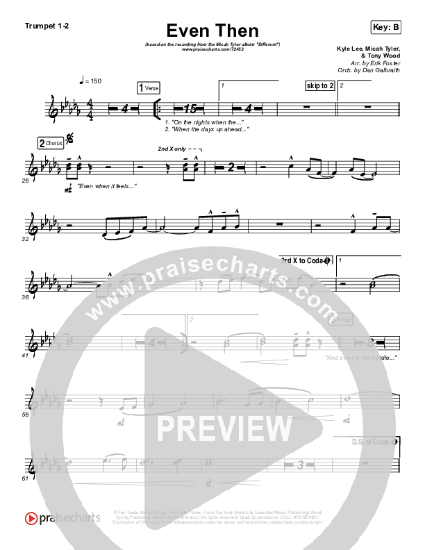 Even Then Trumpet 1,2 (Micah Tyler)