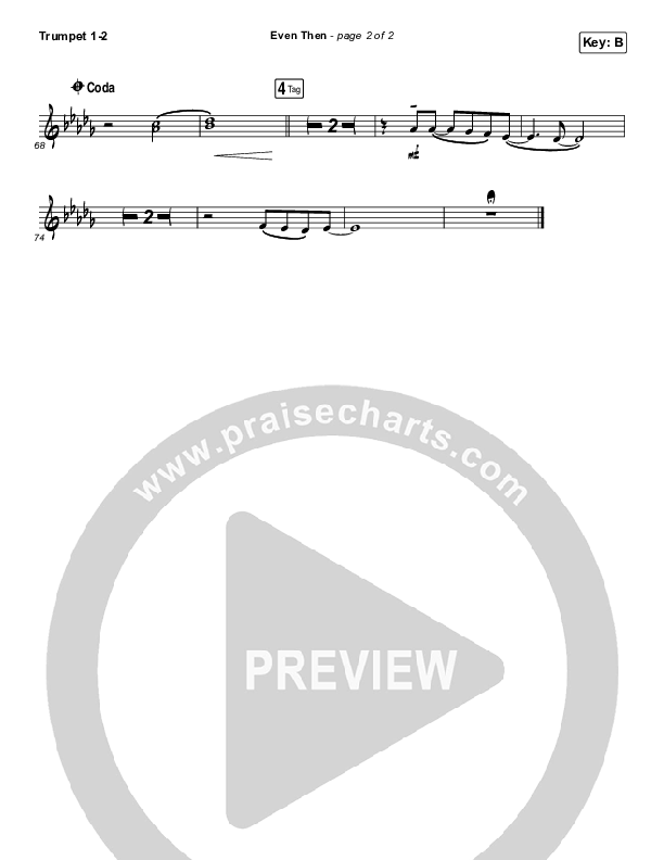 Even Then Trumpet 1,2 (Micah Tyler)