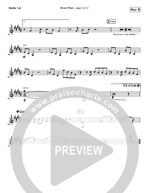 Even Then Violin 1/2 (Micah Tyler)