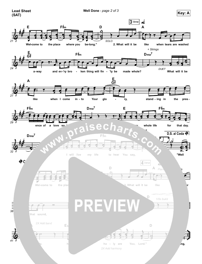 Well Done Sheet Music The Afters Praisecharts Follow the afters and others on soundcloud. well done sheet music the afters