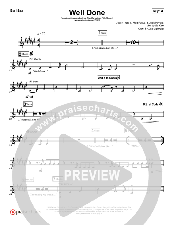 Well Done Bari Sax (The Afters)