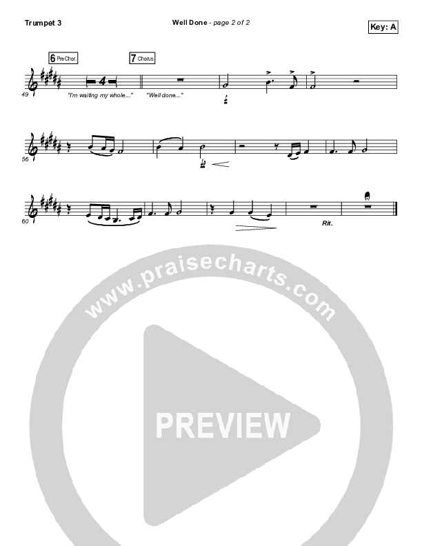 Well Done Trumpet 3 (The Afters)