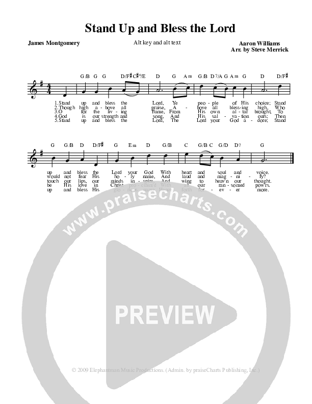 Rise Up Ye Men Of God Lead Sheet (Stephen Merrick)