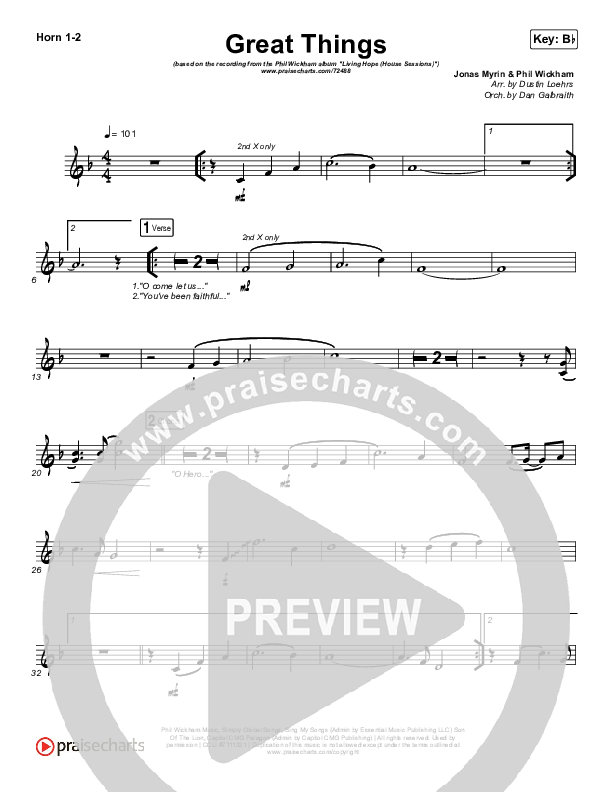 Great Things Brass Pack (Phil Wickham)