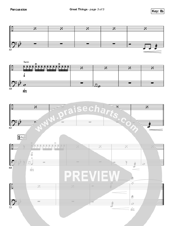 Great Things Percussion (Phil Wickham)