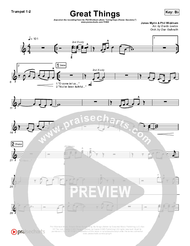 Great Things Brass Pack (Phil Wickham)