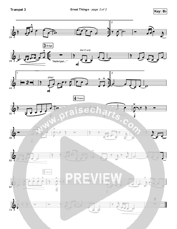 Great Things Trumpet 3 (Phil Wickham)