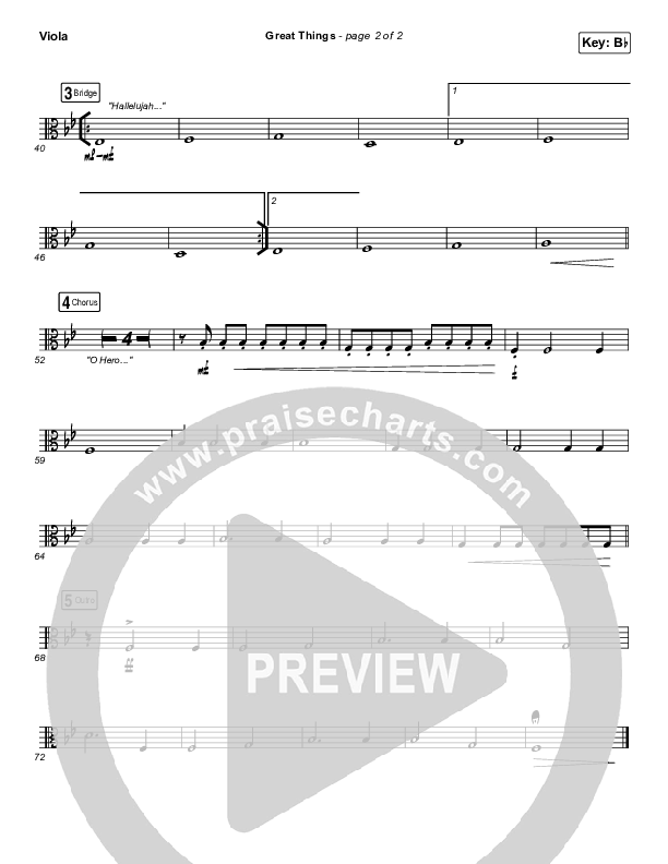 Great Things Viola (Phil Wickham)