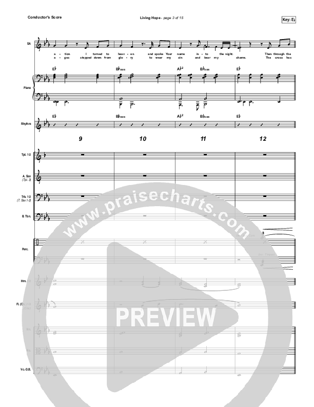Living Hope Conductor's Score (Phil Wickham)