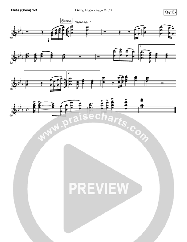 Living Hope Flute/Oboe 1/2/3 (Phil Wickham)