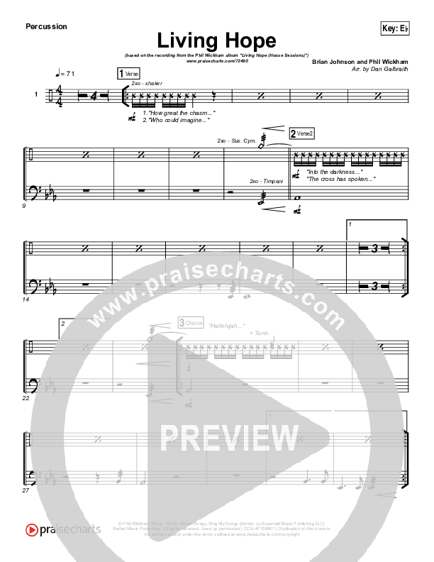 Living Hope Percussion (Phil Wickham)