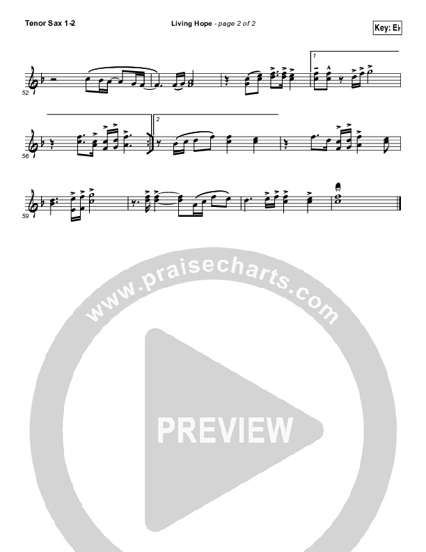 Living Hope Tenor Sax 1/2 (Phil Wickham)