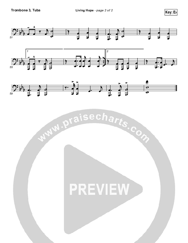 Living Hope Trombone 3/Tuba (Phil Wickham)