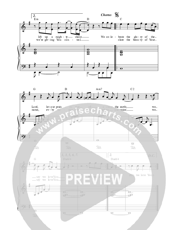 Across the Earth Lead & Piano (Corey Voss / Madison Street Worship)