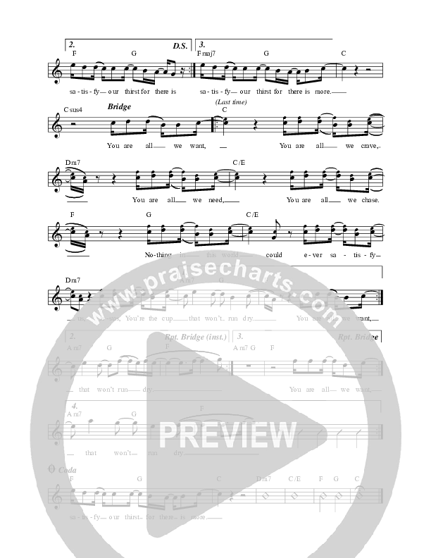 We Know There’s More Lead Sheet (Corey Voss / Madison Street Worship)