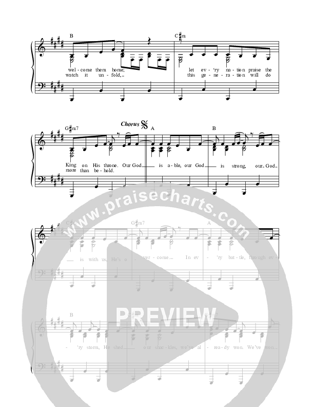 We've Won Lead Sheet (SAT) (Corey Voss / Madison Street Worship / Mary Faxon)