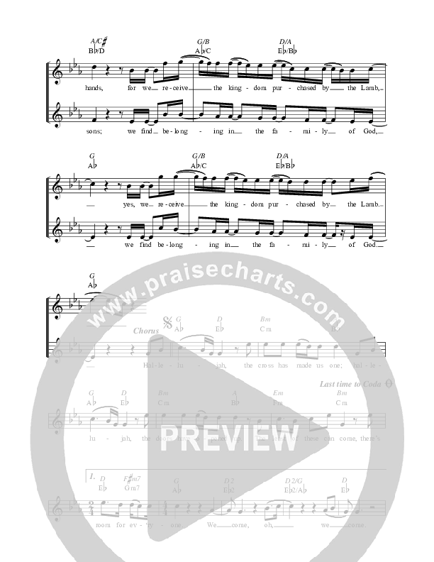 We Come Lead Sheet (Corey Voss / Madison Street Worship / Michaela Barrett)