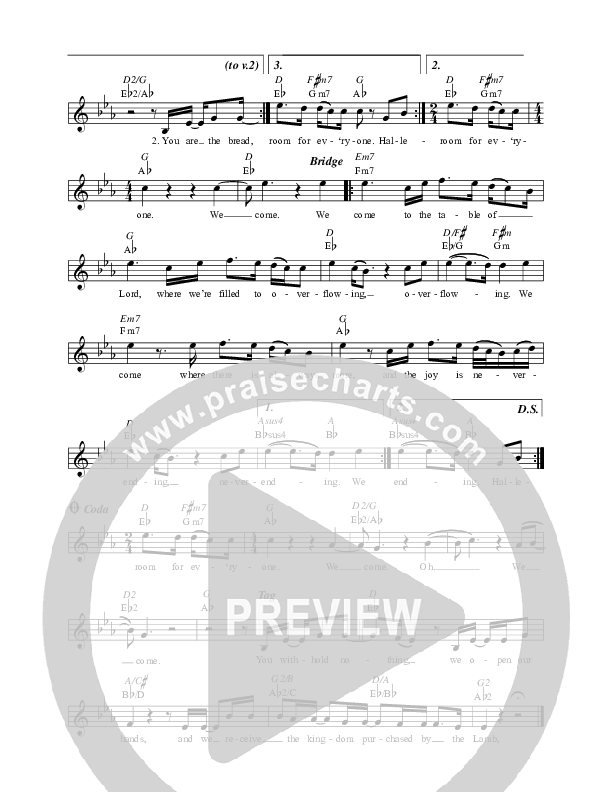 We Come Lead Sheet (Corey Voss / Madison Street Worship / Michaela Barrett)