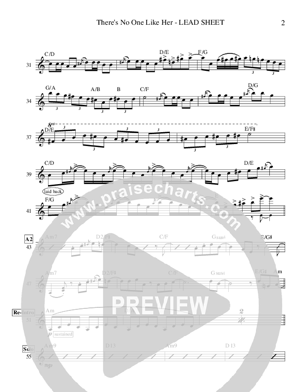 There's No One Like Her (Instrumental) Piano Sheet (Ric Flauding)