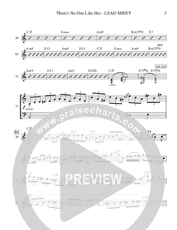 There's No One Like Her (Instrumental) Piano Sheet (Ric Flauding)