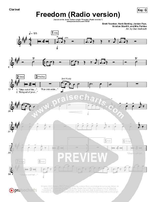 Freedom (Radio) Wind Pack (Jesus Culture / Kim Walker-Smith)